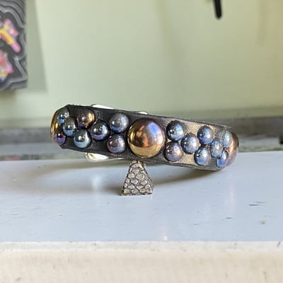 Rainbow dome stud mixer wristband