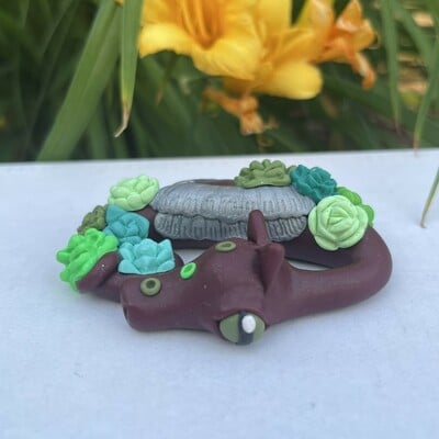 Lura the sleepy succulent dragon