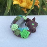Lura the Sleepy Succulent Dragon - Thumbnail 1