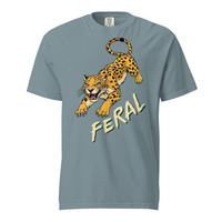 Feral Leopard Unisex 100% Cotton Heavyweight Soft Breathable T-Shirt Graphic Tees  - Thumbnail 28
