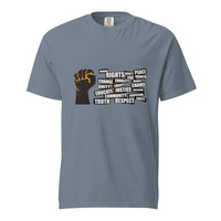 Social Justice Protest Fist Unisex 100% Cotton Heavyweight Soft Breathable T-Shirt Activist Statement Graphic Tees  - Thumbnail 16