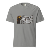 Social Justice Protest Fist Unisex 100% Cotton Heavyweight Soft Breathable T-Shirt Activist Statement Graphic Tees  - Thumbnail 20