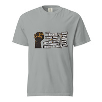 Social Justice Protest Fist Unisex 100% Cotton Heavyweight Soft Breathable T-Shirt Activist Statement Graphic Tees  - Thumbnail 24