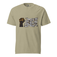 Social Justice Protest Fist Unisex 100% Cotton Heavyweight Soft Breathable T-Shirt Activist Statement Graphic Tees  - Thumbnail 28