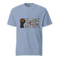 Social Justice Protest Fist Unisex 100% Cotton Heavyweight Soft Breathable T-Shirt Activist Statement Graphic Tees  - Thumbnail 32