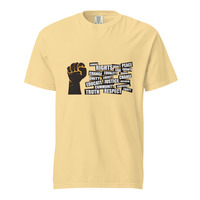 Social Justice Protest Fist Unisex 100% Cotton Heavyweight Soft Breathable T-Shirt Activist Statement Graphic Tees  - Thumbnail 36