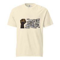 Social Justice Protest Fist Unisex 100% Cotton Heavyweight Soft Breathable T-Shirt Activist Statement Graphic Tees  - Thumbnail 40