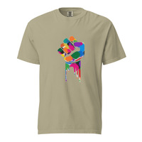 Rainbow Protest Fist Unisex 100% Cotton Heavyweight Soft T-Shirt Social Justice Activism Activist Political Statement Protest Graphic Tees  - Thumbnail 20