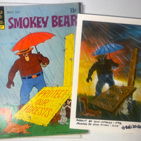 Smokey Bear #9 custom painted cover + comic - Thumbnail 2