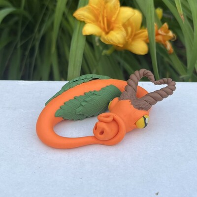 Citra the Sleepy Pumpkin Dragon