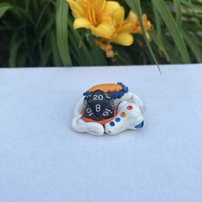 Abby the ocean sunset mini dice guardian