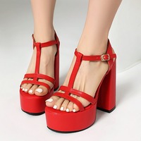 Strapy Stiletto Heeled Sandals - Thumbnail 2