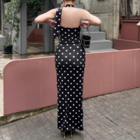 Simple and fashionable niche printed tube top dress suit - Thumbnail 2