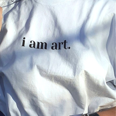 Free shipping-i am art tee - Thumbnail 1