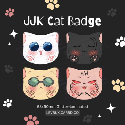 [Jujutsu Kaisen] Cat Series - Cat Badge & Stickers