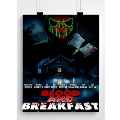 Blood and breakfast poster  (11 x 14)
