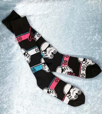 Star Wars Stormtrooper and Darth Vader Empire Calf Length Winter Socks