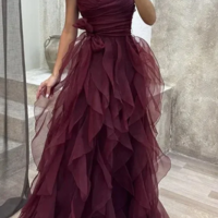 Elegant Sweetheart Purple Lace Tulle Prom Dress,Graduation Dress - Thumbnail 2