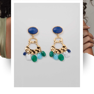 Coastal elegance drop earrings - final sale