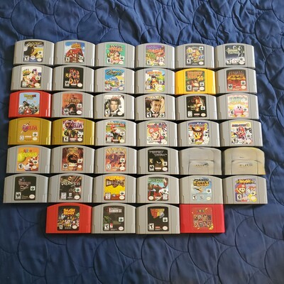 Nintendo 64 n64 video game cartridge collection variety bundle