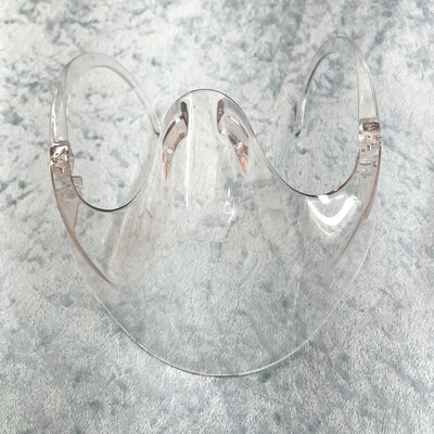 Clear face mask cover 3d durable shield reusable transparent plastic bracket