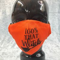 100% That Witch Face Cotton Cloth Mask - Thumbnail 1