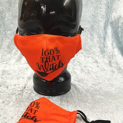 100% that witch face cotton cloth mask