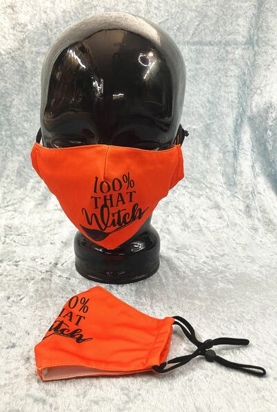 100% That Witch Face Cotton Cloth Mask