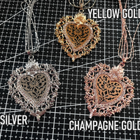 [3 COLORS] SACRED HEART necklace - Thumbnail 3