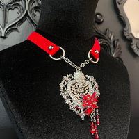 [3 COLORS] SACRED HEART necklace - Thumbnail 1