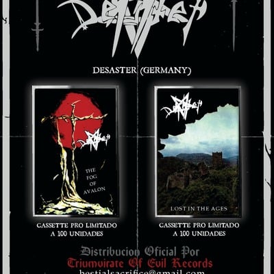 Desaster " lost in the ages+ fog of avalon" tapes - Thumbnail 1