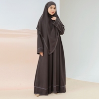 Sadia Abaya Set (2 Piece) – Premium Polyester Anti UV Protection, Eid Abaya, Hajj Umrah Abaya, Dubai Abayas, Women Modest Dress, Muslim Women Dress - Thumbnail 2