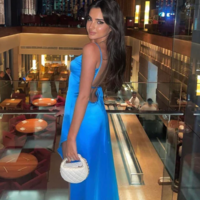 Spaghetti Straps Blue Irregular Hem Prom Dress - Thumbnail 2
