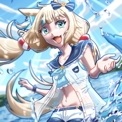 Playing at the beach with saba! metallic poster  - Thumbnail 2