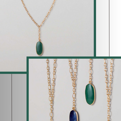 Gemstones whispers layered necklace - final sale