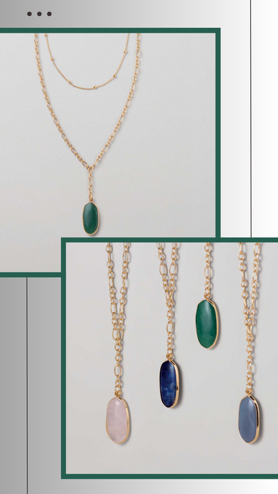 Gemstones Whispers Layered Necklace - FINAL SALE