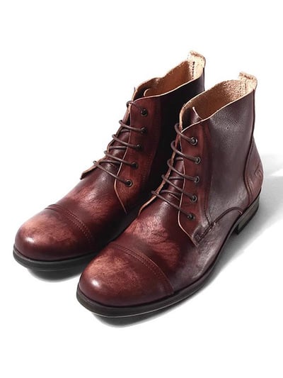 Italian genuine leather boots men's cowhide soft men's boots