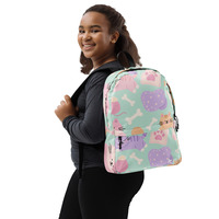 Women Cute Backpack Whisker Wonderland A Playful Cat Pattern - Thumbnail 1