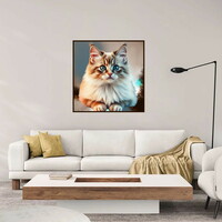 Rag Doll Cat Abstract Art Print - Thumbnail 1