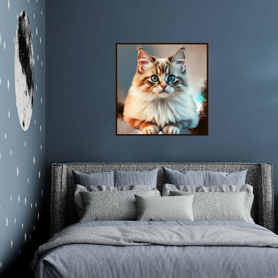 Rag doll cat abstract art print