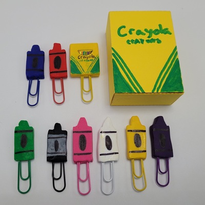 Crayon bookmarks