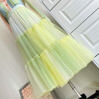 LIME Green Layered Tulle Midi Skirt Holiday Tulle Tutu Skirt Outfit Ruffle Tutu Plus Size Custom - Thumbnail 5