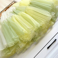 LIME Green Layered Tulle Midi Skirt Holiday Tulle Tutu Skirt Outfit Ruffle Tutu Plus Size Custom - Thumbnail 8