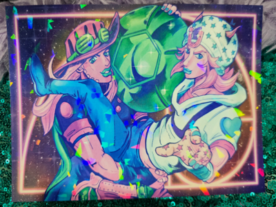 [JJBA] Johnny and Gyro Mini Print (5 x 7 in) 