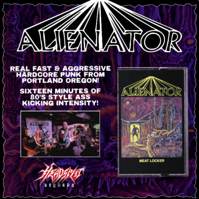 Alienator - "meatlocker" cassette
