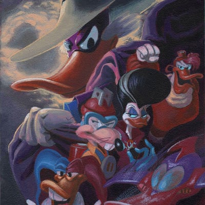 Darkwing duck #1 - original painted cover