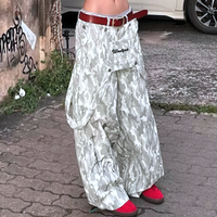 Free Shipping-CAMO BANDED LOOSE CARGO PANTS - Thumbnail 3