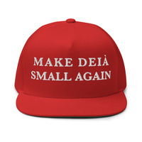 MAKE DEIÀ SMALL AGAIN | Embroided Five-Panel Flat Bill Cap - Thumbnail 1
