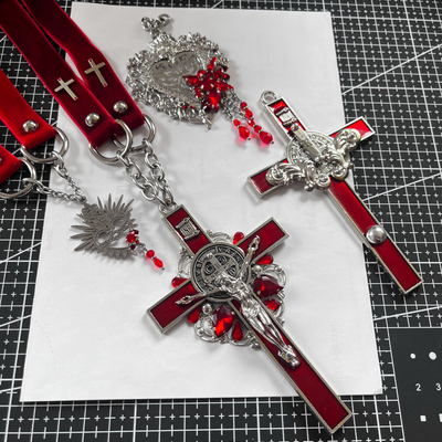 [5 colors] petit sacred heart necklace