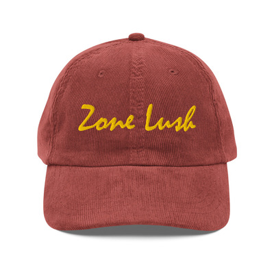 Script corduroy cap